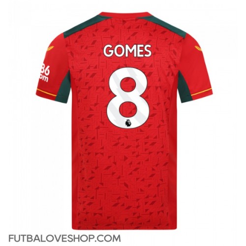 Dres Wolves Joao Gomes #8 Preč 2023-24 Krátky Rukáv